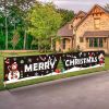 1pc, Festive Large Merry Christmas Banner - Huge Santa Claus Sign for Holiday Party Supplies and Home Decor - Perfect for Outdoor, Indoor, Yard, Gard