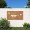 Garden Wall Decoration Rustic Corten Steel Decorative Design