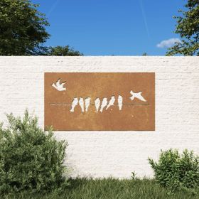 Garden Wall Decoration Rustic Corten Steel Decorative Design