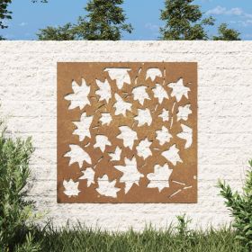 Garden Wall Decoration Rusty Brown Corten Steel Medium