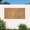 Garden Wall Decoration Rusty Corten Steel 41.3 x 21.7 in