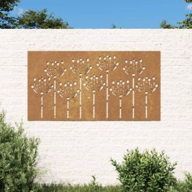 Garden Wall Decoration Rusty Corten Steel 41.3 x 21.7 in
