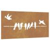 Garden Wall Decoration Rustic Corten Steel Decorative Design