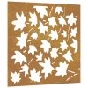 Garden Wall Decoration Rusty Brown Corten Steel Medium