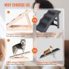 VEVOR Dog Ramp, Folding Pet Ramp for Bed, Adjustable Dog Ramp for Small, Large, Old Dogs & Cats, Wooden Pet Ramp with 41.3" Long Ramp, Adjustable fro
