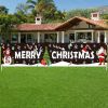 1pc, Festive Large Merry Christmas Banner - Huge Santa Claus Sign for Holiday Party Supplies and Home Decor - Perfect for Outdoor, Indoor, Yard, Gard