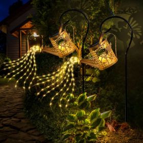 Solar Garden Lights Outdoor Decoration, Metal Solar Watering Can Lights Outdoor Waterproof, Small Patio Light Yard Lawn Pathway Decor, Gardening Gift (Option: 2Pcs)