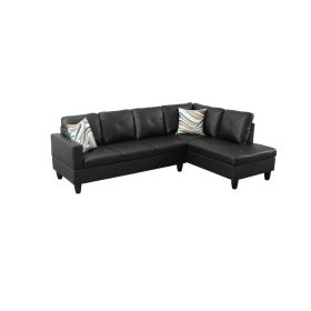 Pickup Only--Dark Grey Faux Leather 3-Piece Couch Living Room Sofa Set (Option: F09824B2PCS  S.C)