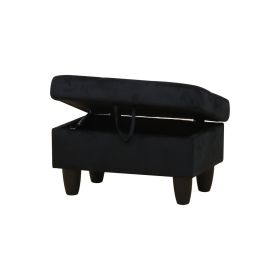 Only Self Pickup--Black Flannel Living Room Sofa Set (Option: F09710  O)