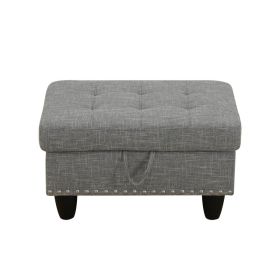Pickup Only--Brown Grey Linen 3-Piece Sofa Set Living Room Sofa (Option: F09918.O)