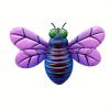 1pc/4pcs, Metal Colorful Bee Wall Decor, Bee Metal Wall Decor, Bee Metal Wall Art, Wall Decor, Metal Home Decor Wall Sculpture, Outside Decor, Outdoo