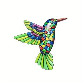 1pc/4pcs, Metal Hummingbird Wall Art Decor, Metal Birds Outdoor Wall Sculpture Decoration Hanging, Room Decor, Home Decor, Wedding Decor, Holiday Dec (Style: Model B)