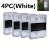 4pcs Solar Wall Lights Outdoor IP65 Waterproof LED Step Light; Solar Fence Lights For Outdoor Yard Garden Lawn Patio Courtyard Fences Driveway Pathwa