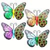 1pc/4pcs, Metal Butterfly Wall Art Decor, 3D Outdoor Sculpture Iron Outdoor Hanging Decor Ornaments, Metal Hand-made Butterfly Wall Art, Fence Decora