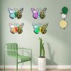 1pc/4pcs, Metal Butterfly Wall Art Decor, 3D Outdoor Sculpture Iron Outdoor Hanging Decor Ornaments, Metal Hand-made Butterfly Wall Art, Fence Decora