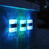 4pcs Solar Wall Lights Outdoor IP65 Waterproof LED Step Light; Solar Fence Lights For Outdoor Yard Garden Lawn Patio Courtyard Fences Driveway Pathwa