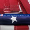 American Flag 10x15 ft 8x12 ft 6x10 ft 5x8 ft 4x6 ft 3x5 ft  2x3 ft Outdoor Heavy Duty Embroidered Stars USA Flag Sewn Stripes Fade Resistance Brass